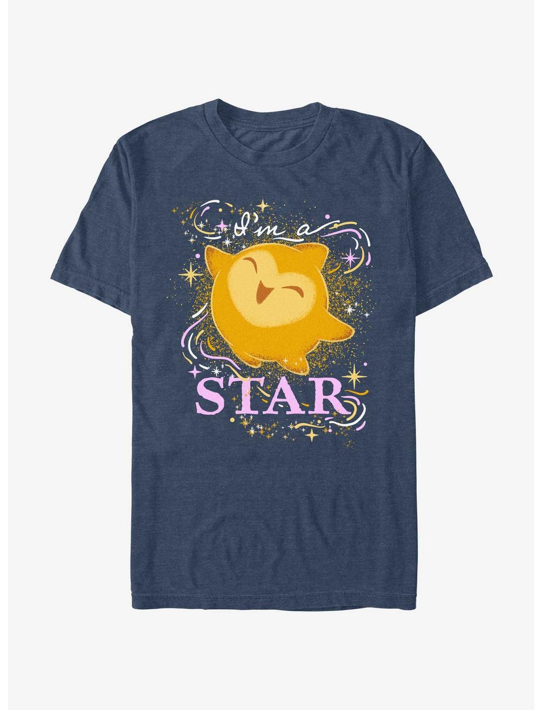 Disney Wish I'm A Star T-Shirt, NAVY HTR, hi-res