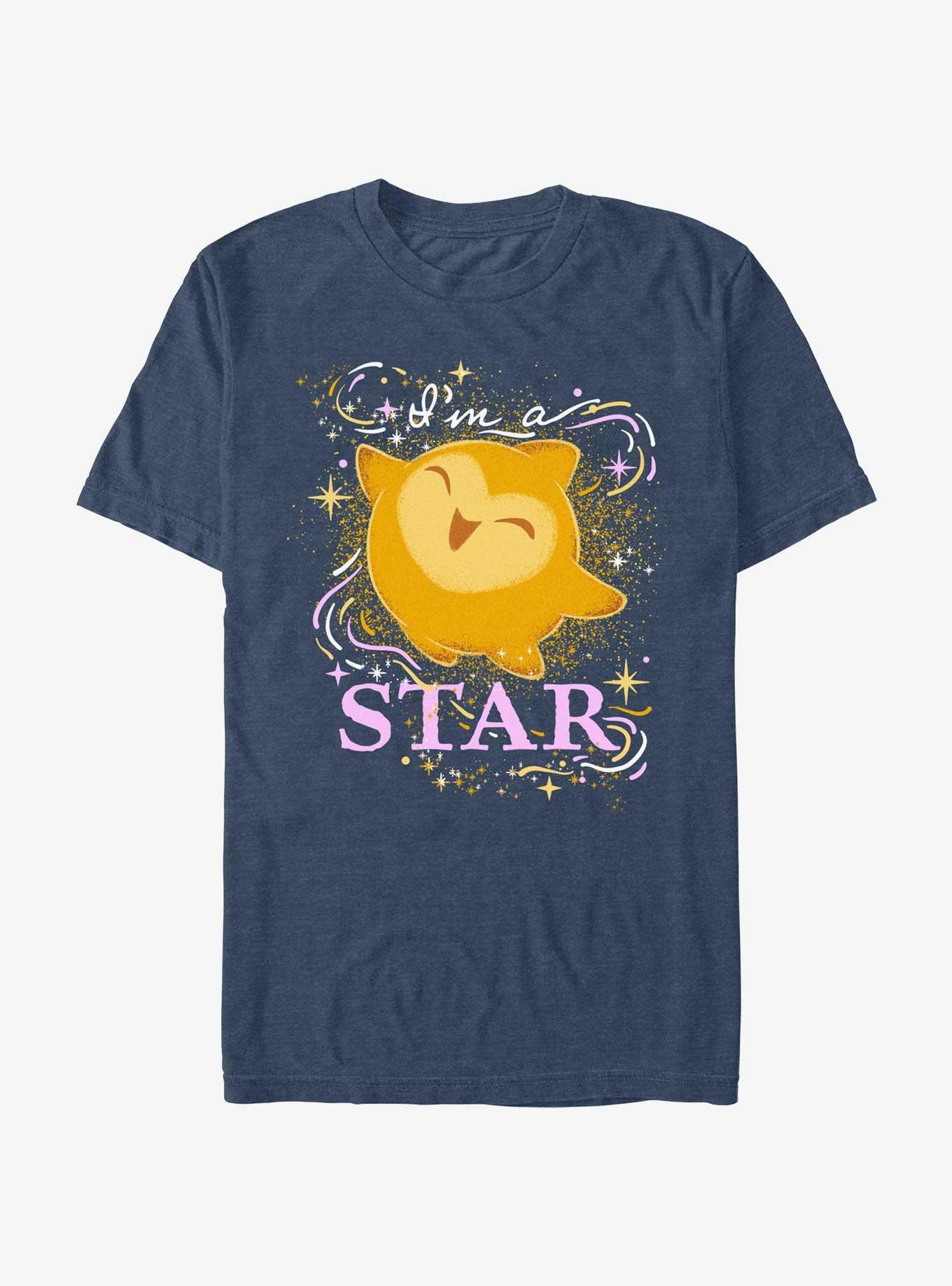 Disney Wish I'm A Star T-Shirt, NAVY HTR, hi-res