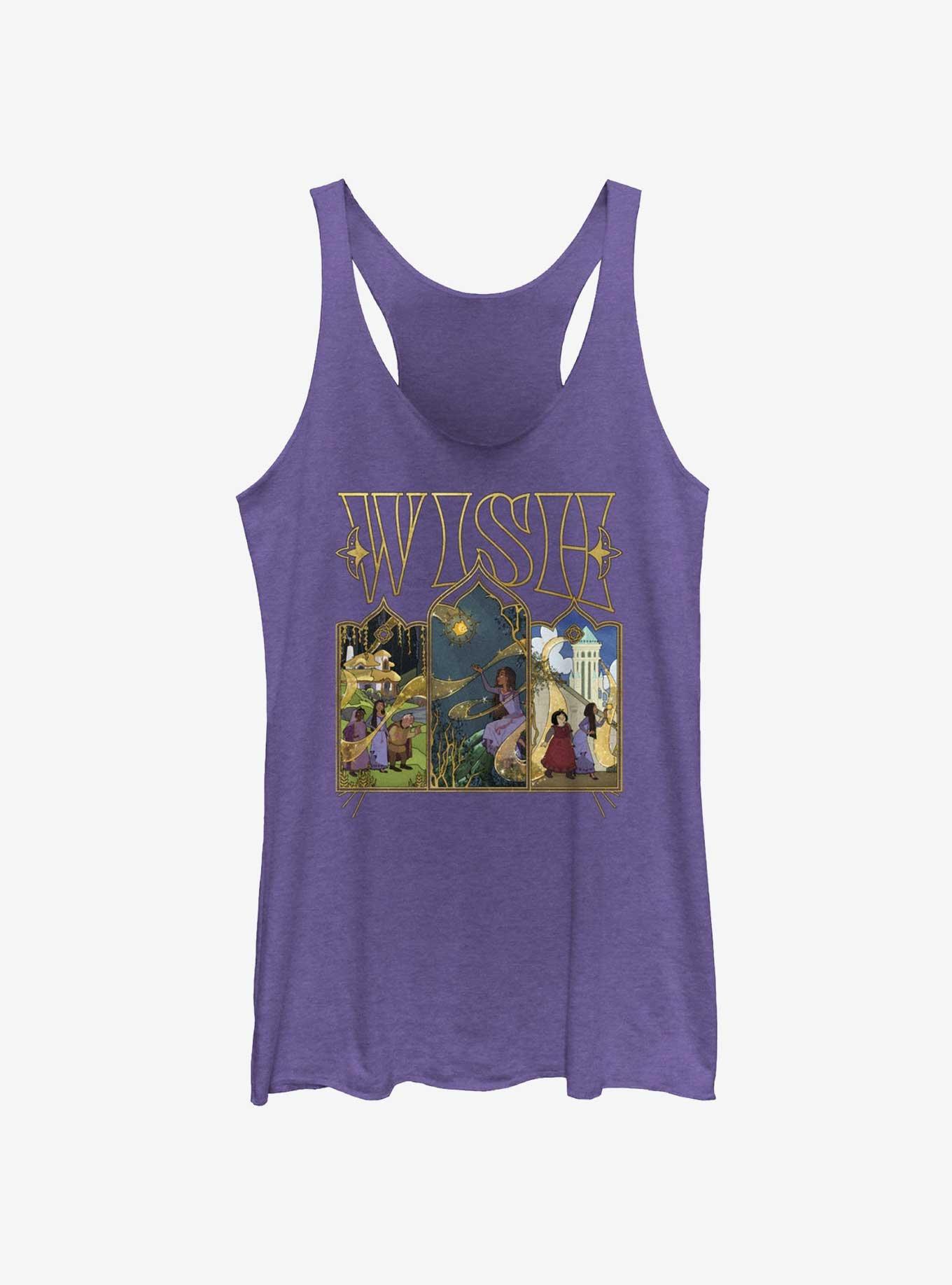 Disney Wish Triptych Art Girls Tank, , hi-res