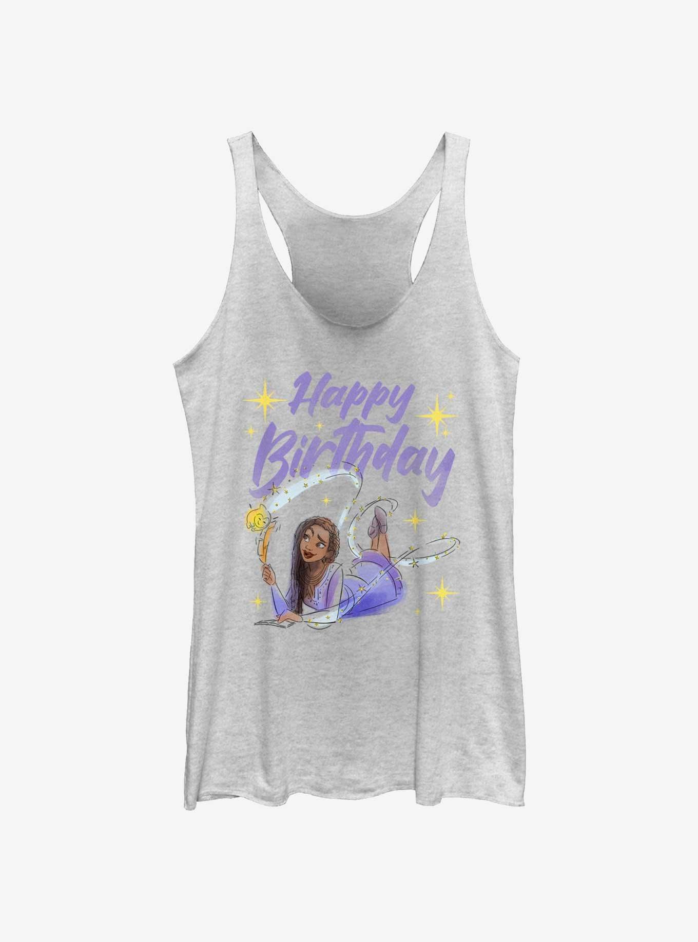 Disney Wish Happy Birthday Wish Girls Tank, WHITE HTR, hi-res