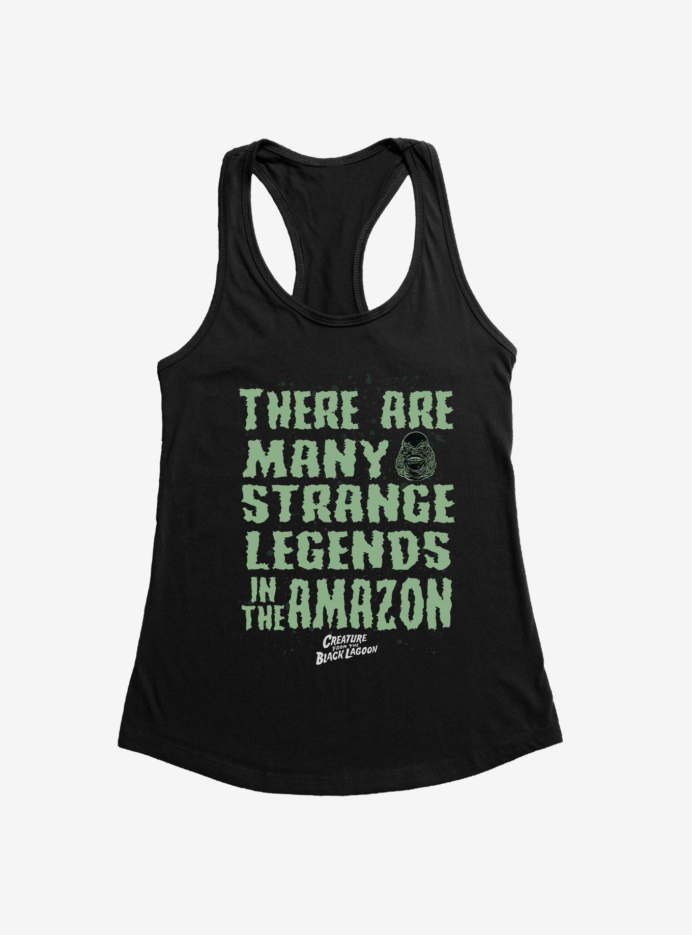 Creature From The Black Lagoon Many Strange Legends Womens Tank Top, BLACK, hi-res