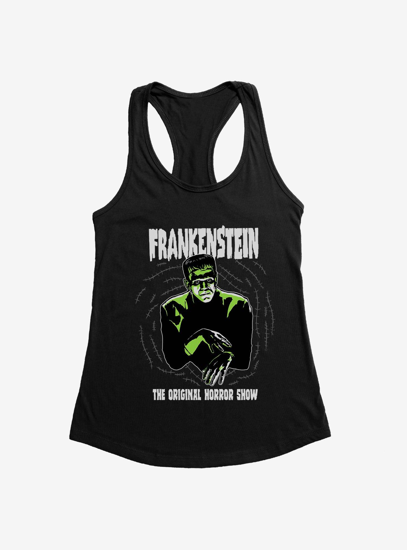 Universal Monsters Frankenstein The Original Horror Show Womens Tank Top, BLACK, hi-res