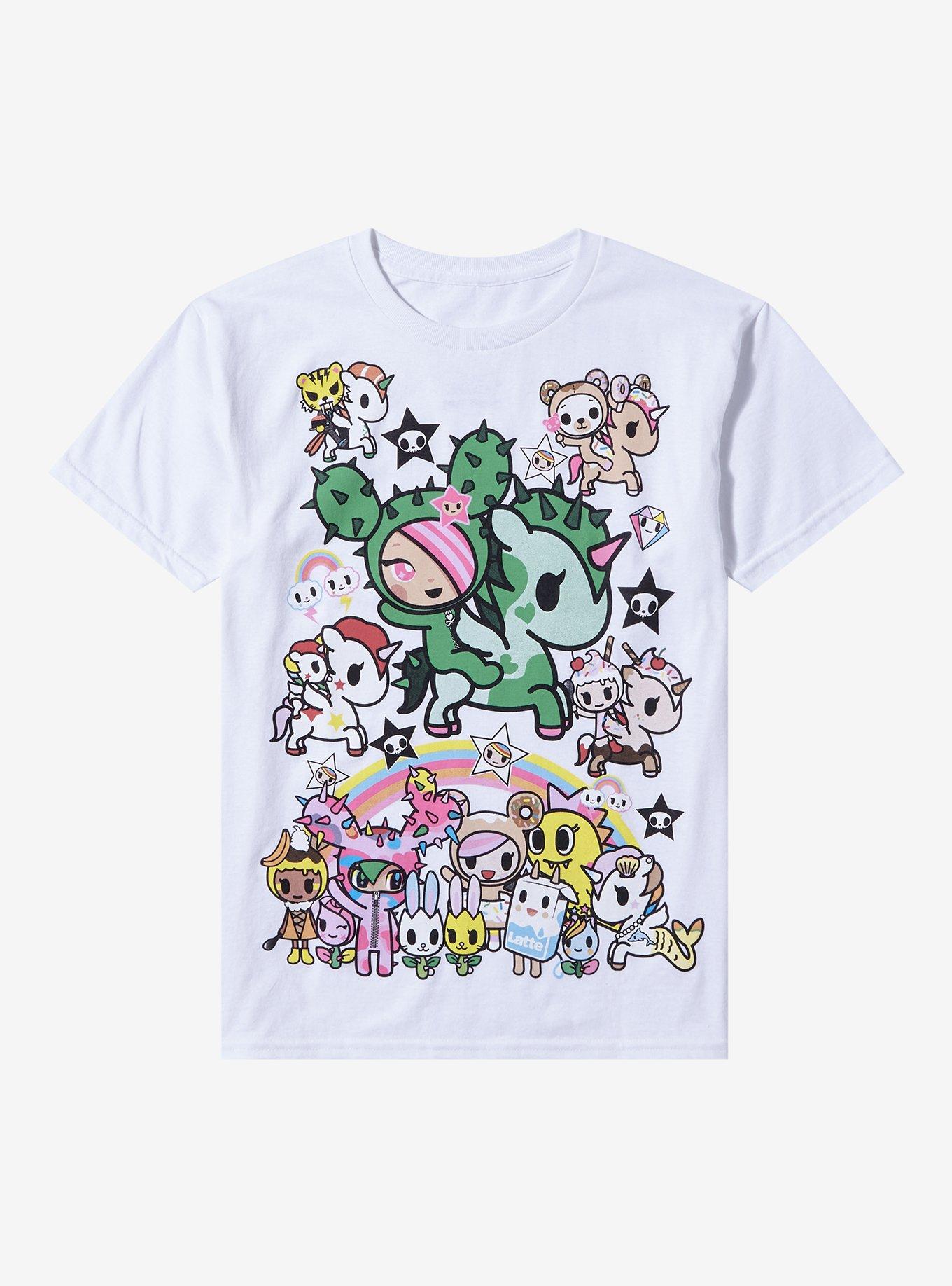 Tokidoki Characters Jumbo Graphic Girls T-Shirt