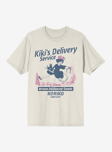 ⭐️未使用品 KIKI'S DELIVERY SERVICE S/S TEE ☆① Studio Ghibli Kiki's Delivery Service Broom Delivered Goods T