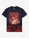 Aggretsuko Metal Dip-Dye T-Shirt, RED, hi-res