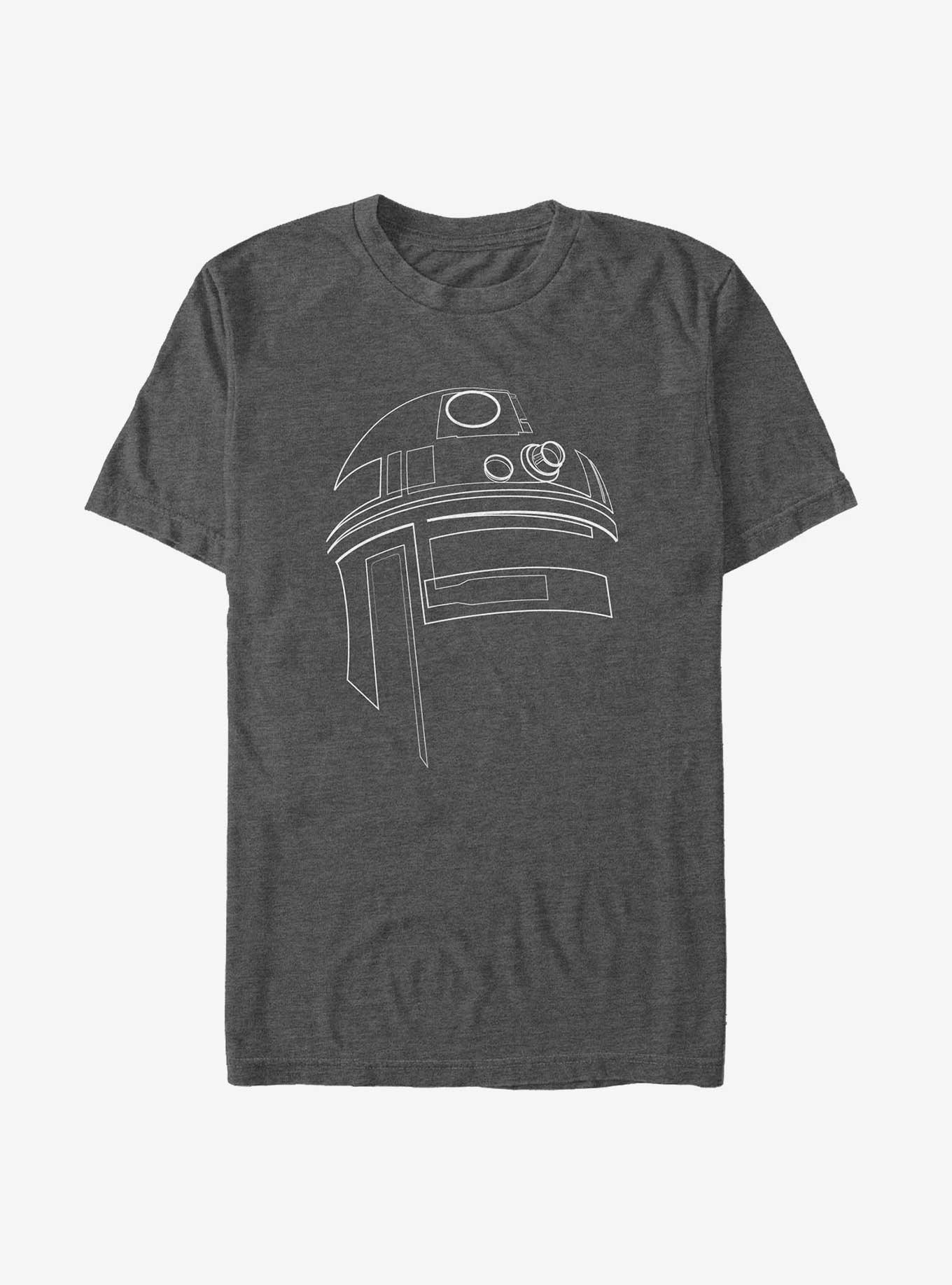 Star Wars R2-D2 Outline Big & Tall T-Shirt, , hi-res