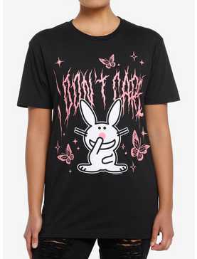 It's Happy Bunny I Don't Care Girls Oversized T-Shirt, , hi-res