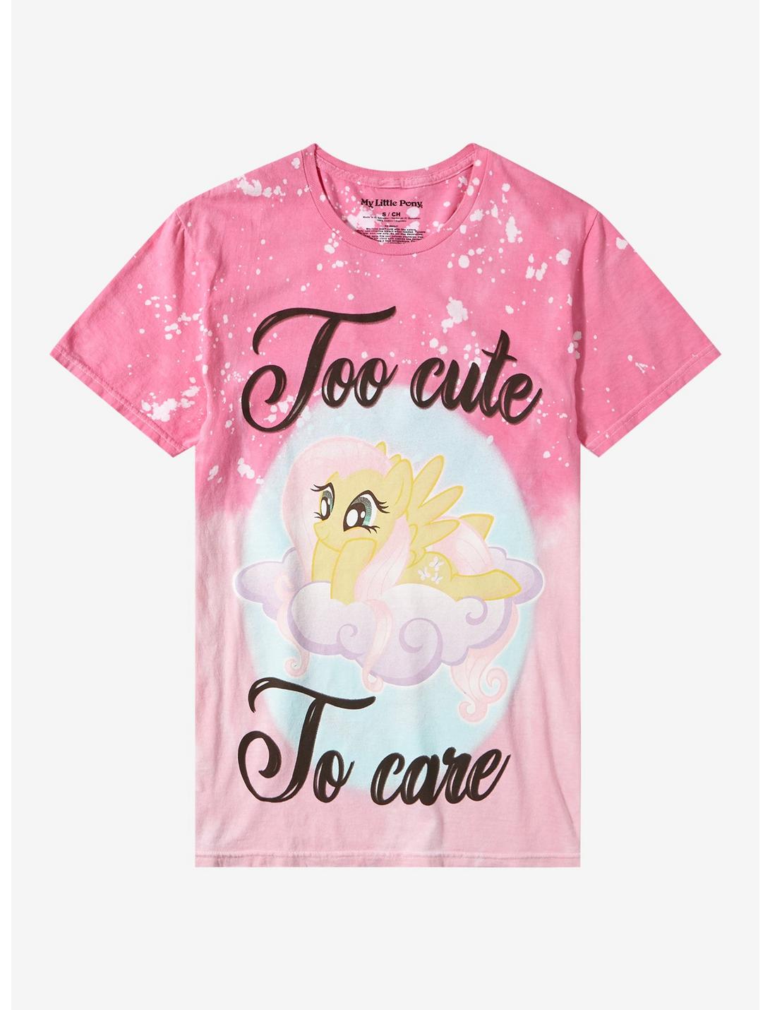 My Little Pony Flutter Shy Too Cute To Care Boyfriend Fit Girls T-Shirt, MULTI, hi-res