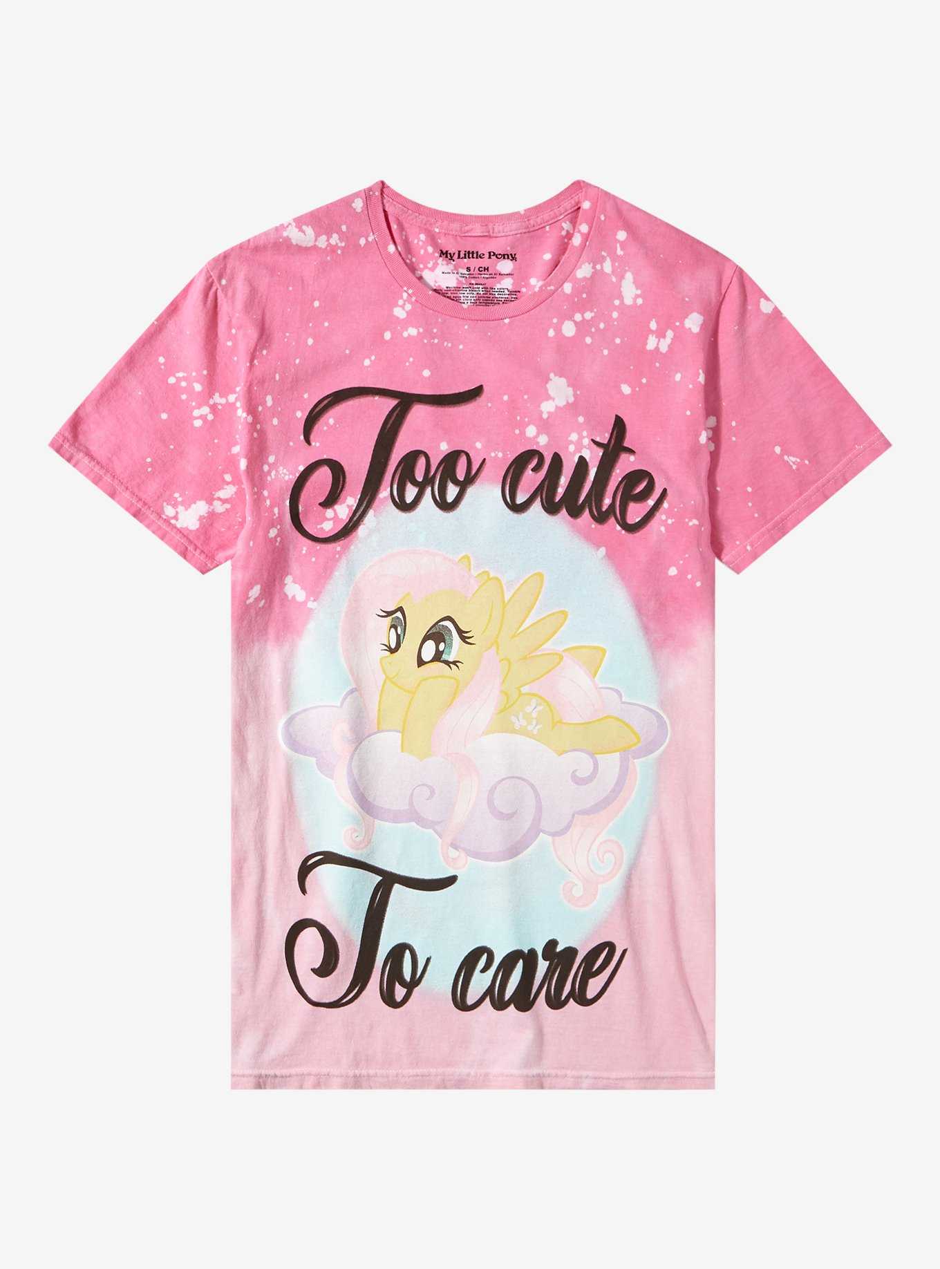 My Little Pony Flutter Shy Too Cute To Care Boyfriend Fit Girls T-Shirt, , hi-res