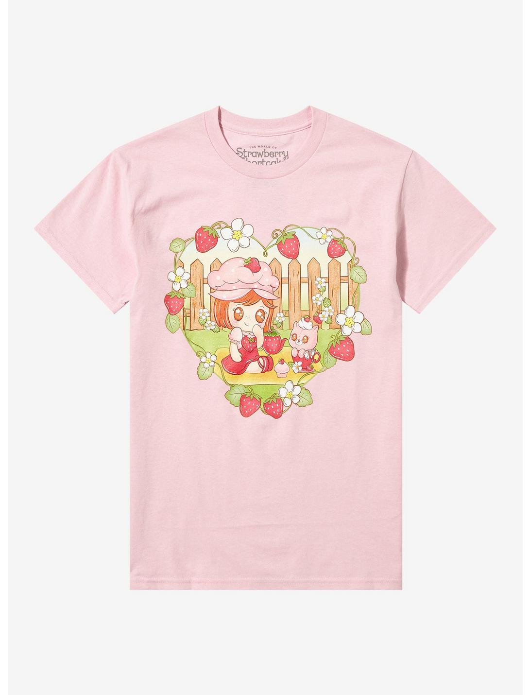 Strawberry Shortcake X Spooksieboo Heart Boyfriend Fit Girls T-Shirt, MULTI, hi-res