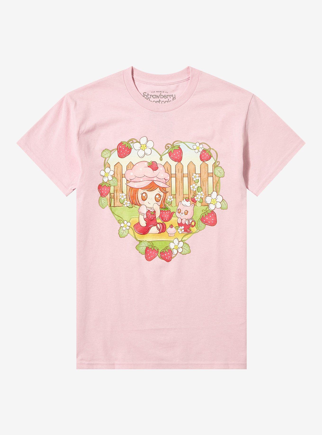 Strawberry Shortcake X Spooksieboo Heart Boyfriend Fit Girls T-Shirt, MULTI, hi-res