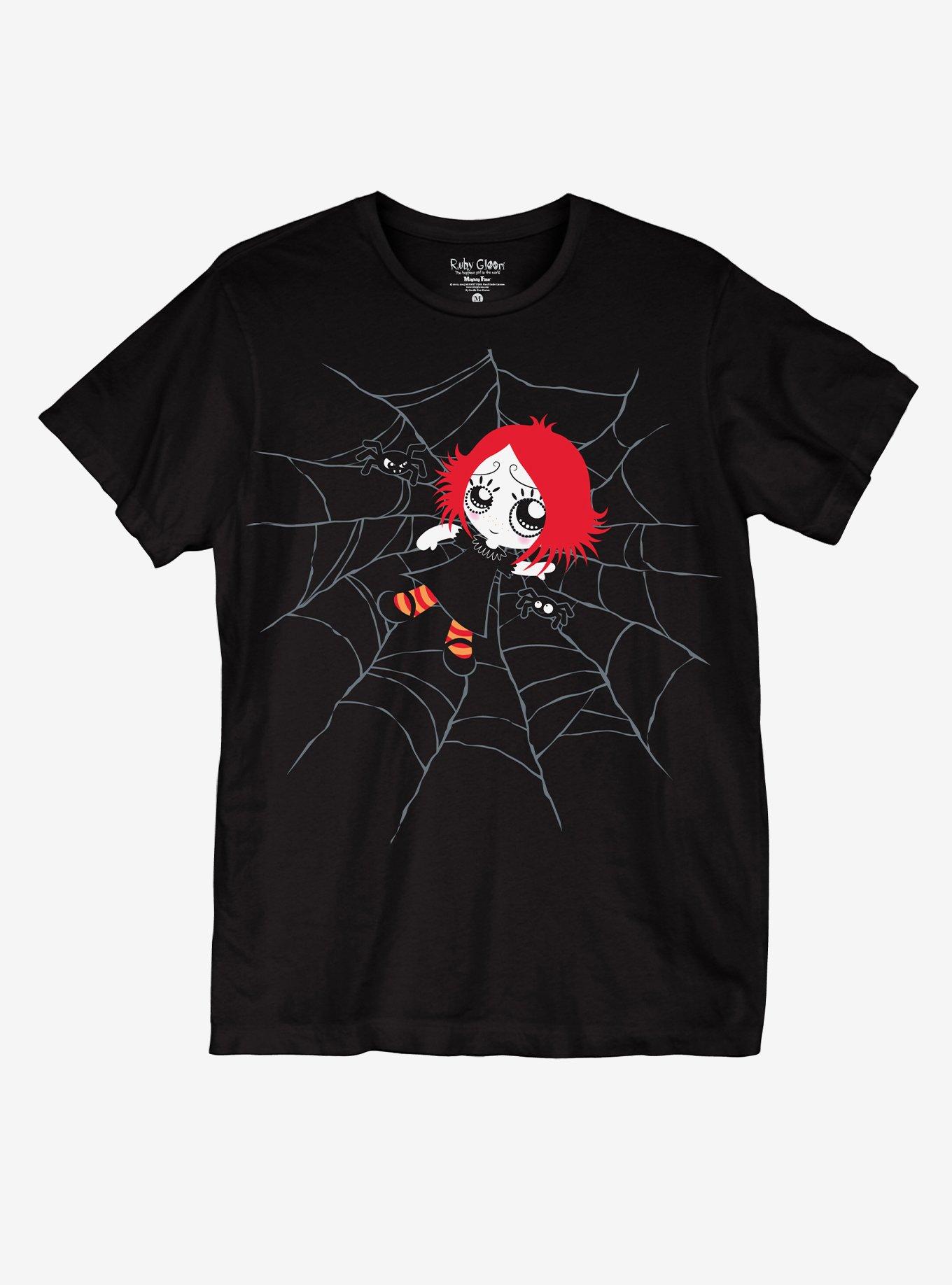 Ruby Gloom Spiderweb Boyfriend Fit Girls T-Shirt, MULTI, hi-res
