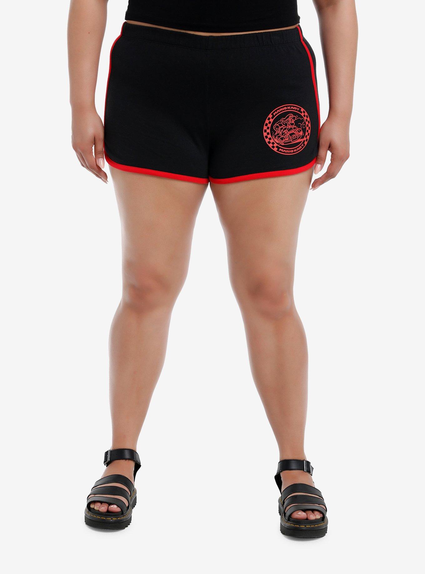 Mario Kart Red Stripe Lounge Shorts Plus Size, GREEN, hi-res