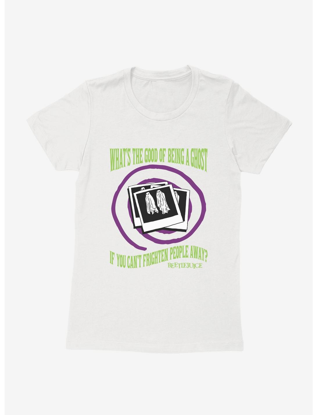 Beetlejuice What's The Good Of A Ghost Womens T-Shirt, WHITE, hi-res