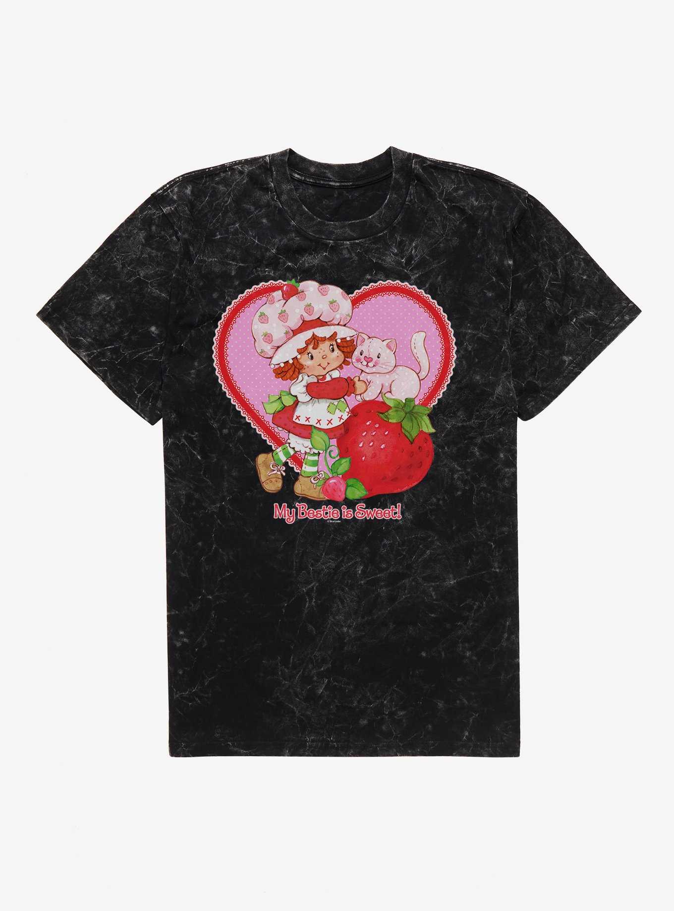 Strawberry Shortcake & Custard My Bestie Is Sweet Mineral Wash T-Shirt, , hi-res