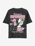 Courage The Cowardly Dog Welcome To Nowhere Dark Wash Boyfriend Fit Girls T-Shirt, MULTI, hi-res