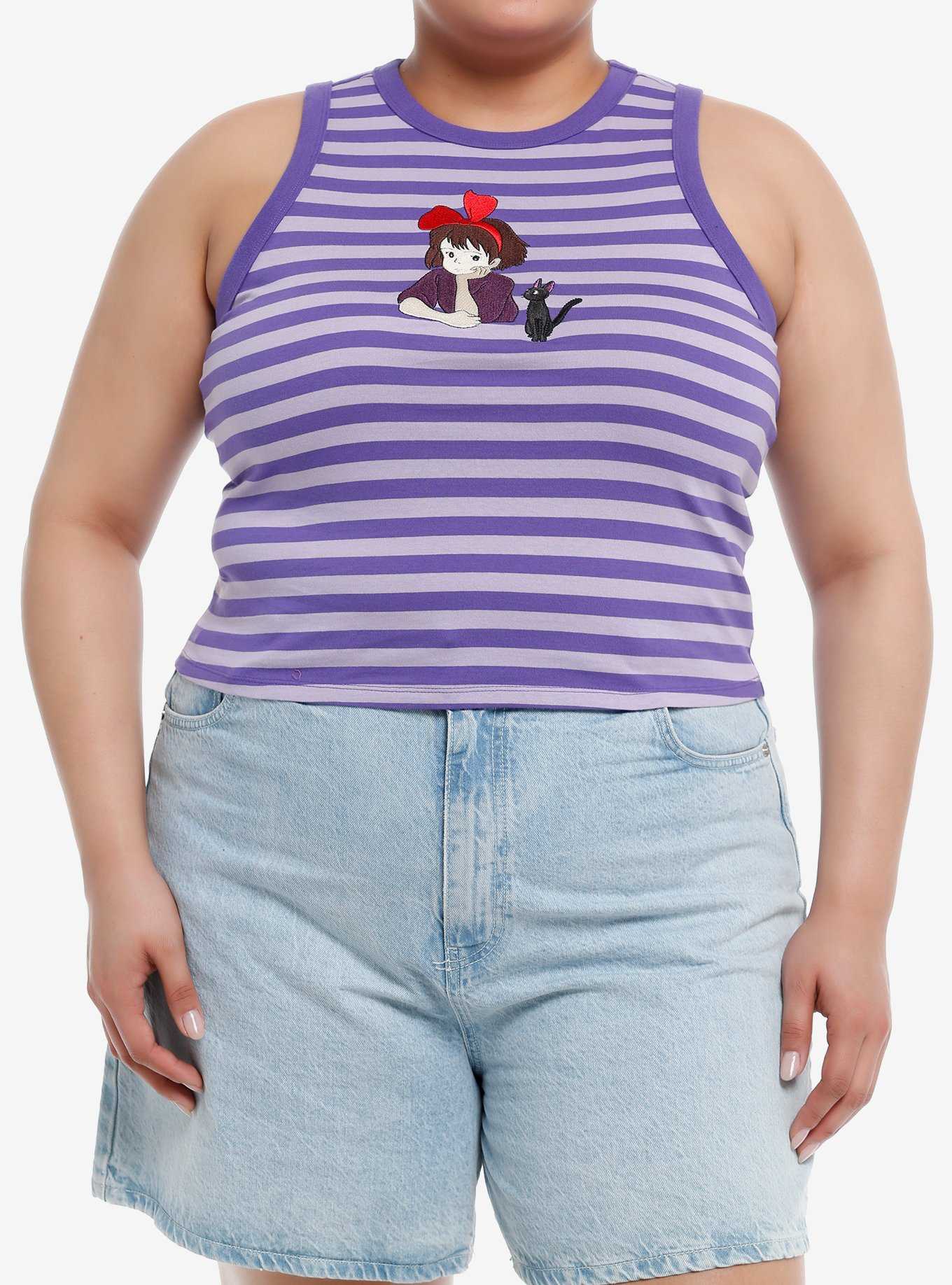Studio Ghibli Kiki's Delivery Service Duo Embroidered Girls Tank Top Plus Size, , hi-res
