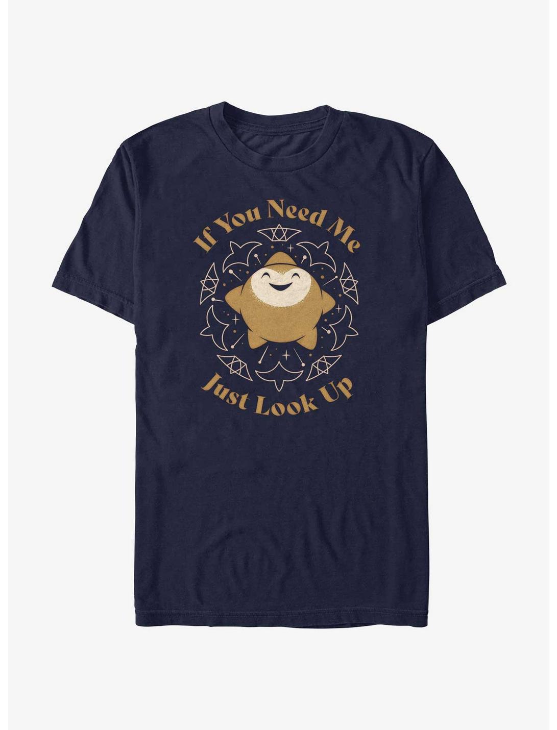 Disney Wish Star If You Need Me Just Look Up T-Shirt, NAVY, hi-res
