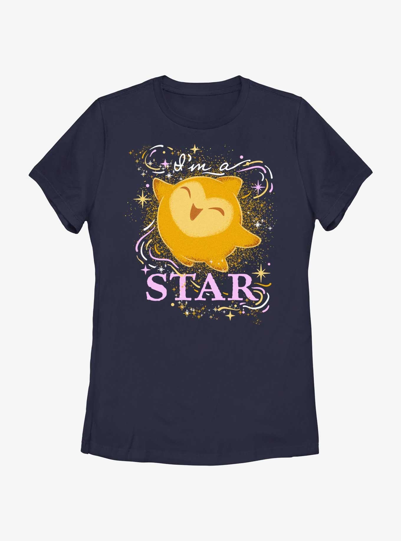 Disney Wish I'm A Star Womens T-Shirt, NAVY, hi-res