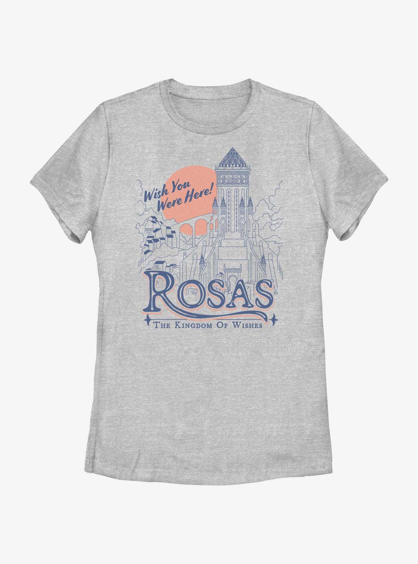 Disney Wish Rosas The Kingdom of Wishes Womens T-Shirt, ATH HTR, hi-res