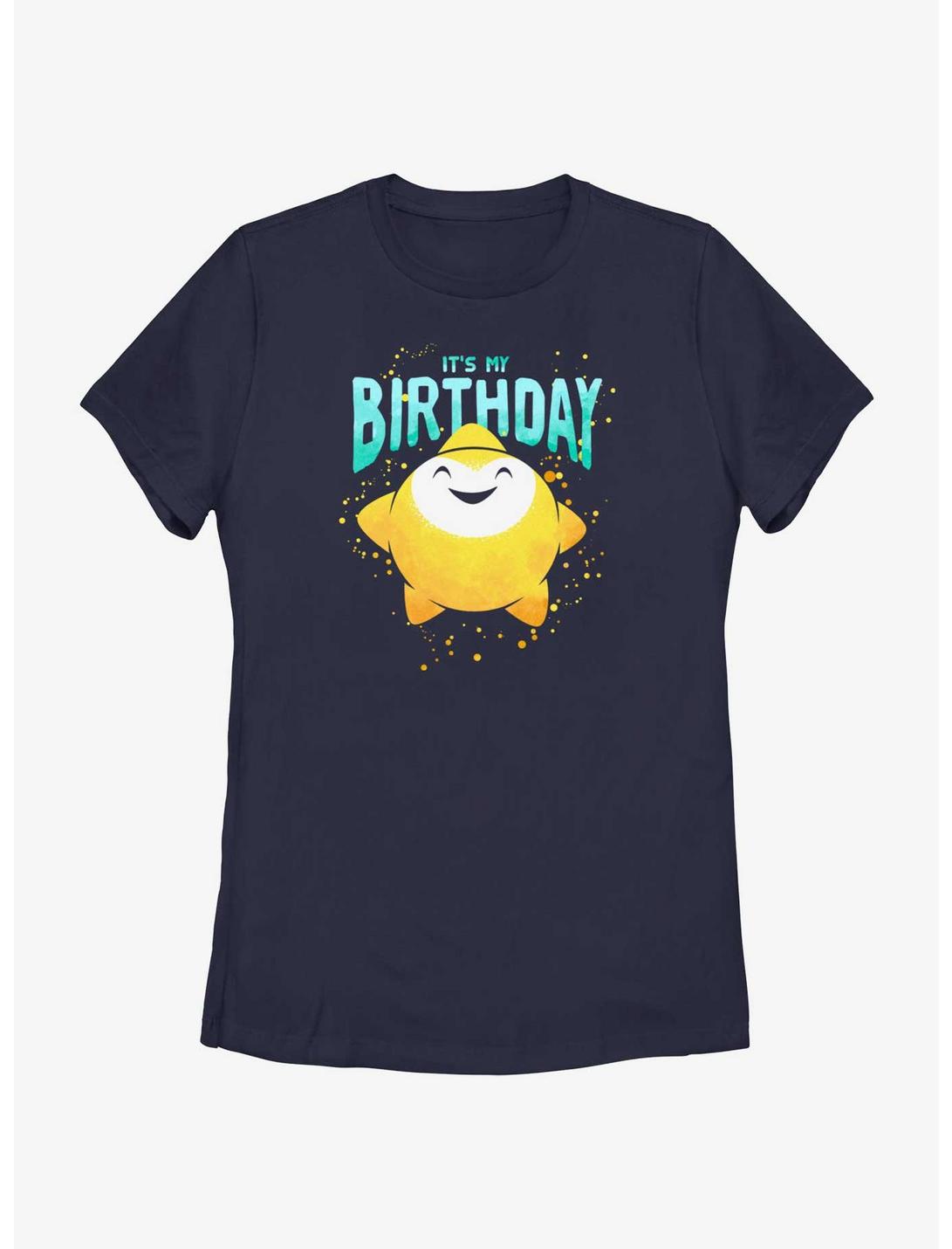 Disney Wish My Star Birthday Womens T-Shirt, NAVY, hi-res