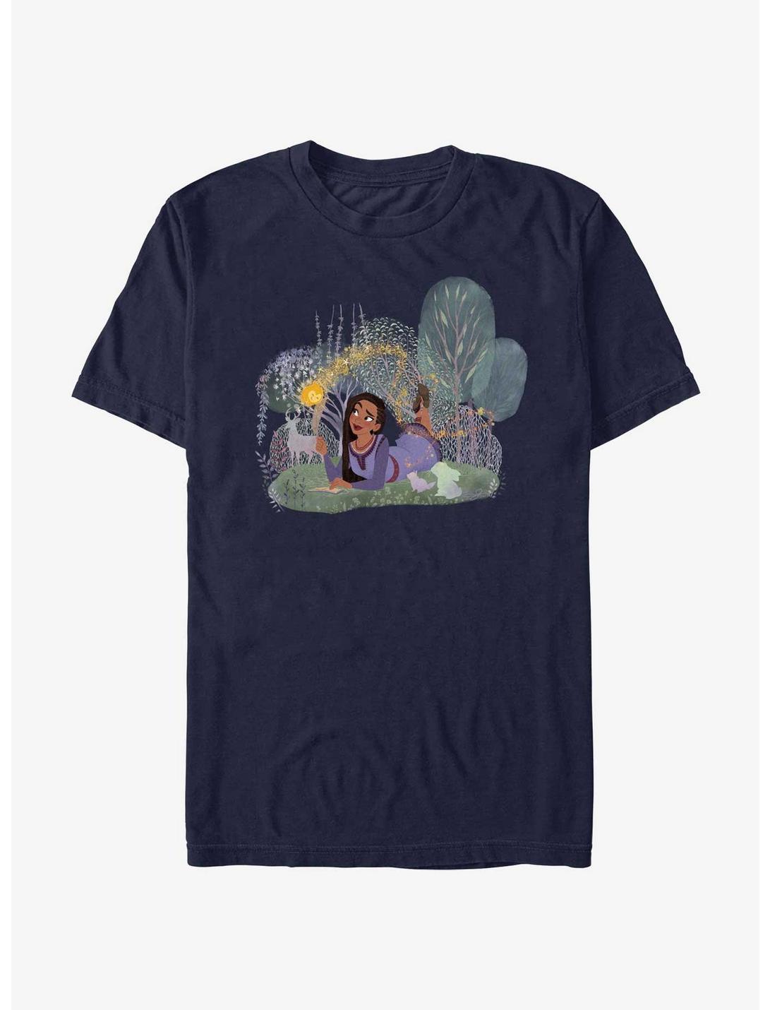 Disney Wish Nature Friends Asha and Star T-Shirt, NAVY, hi-res