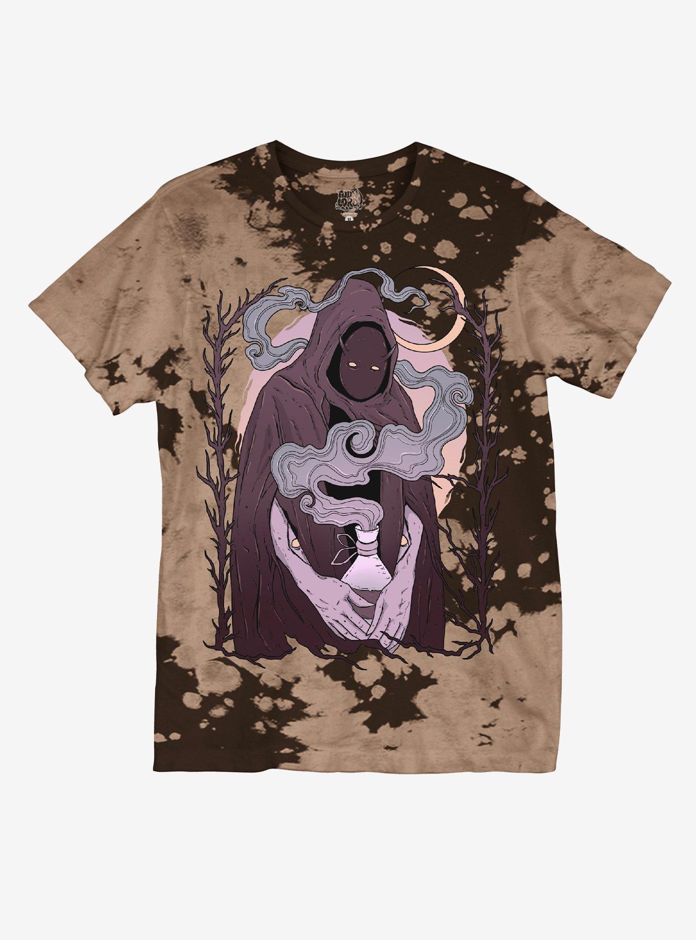 Mystical Figure Wash Boyfriend Fit Girls T-Shirt By Toon Lord, , hi-res