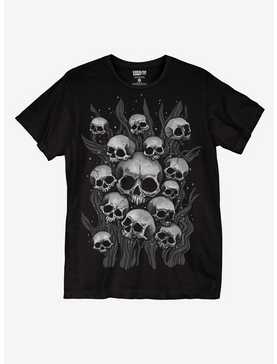 Skulls Sinking Boyfriend Fit Girls T-Shirt By Ghoulish Bunny, , hi-res