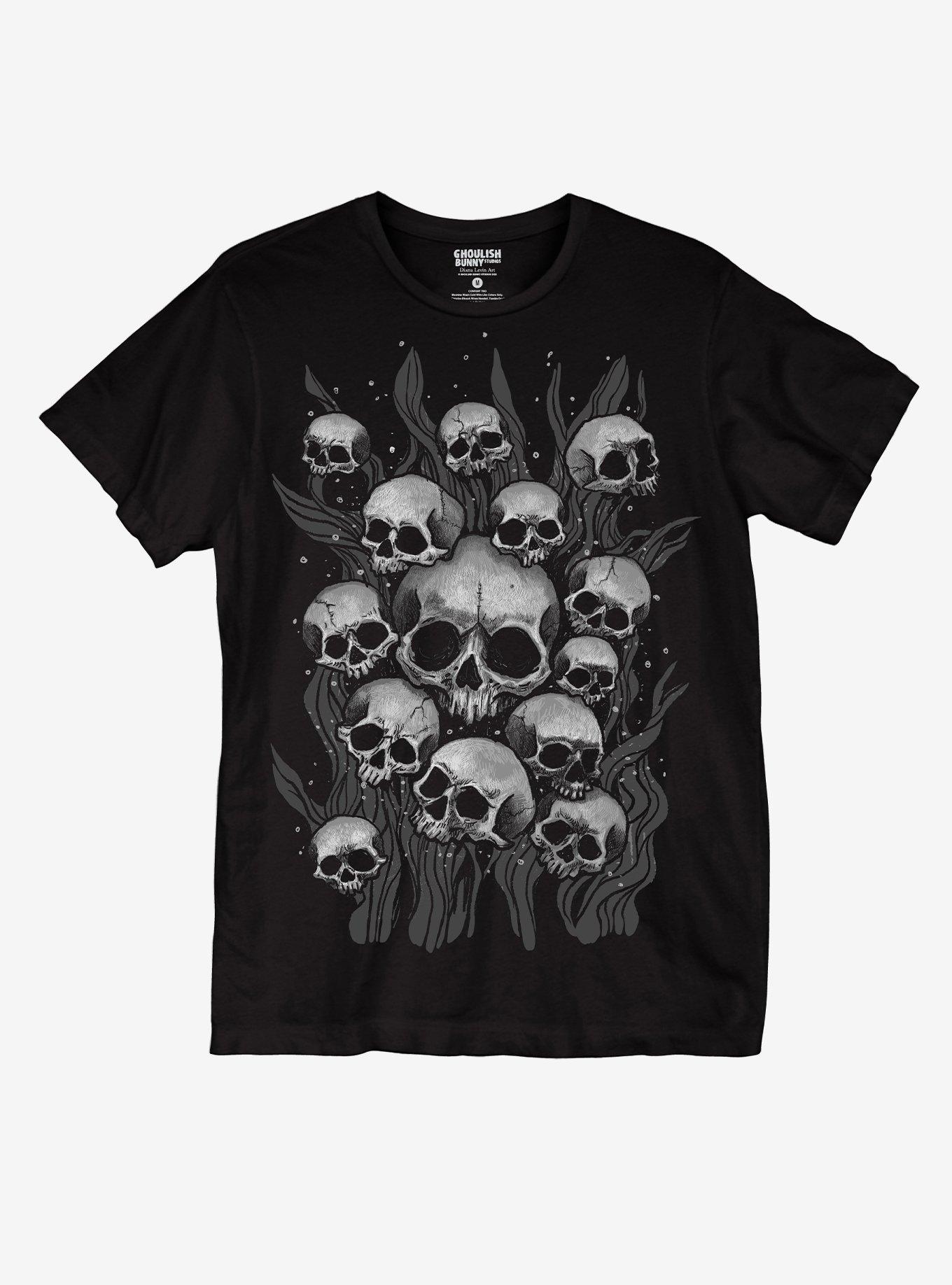 Skulls Sinking Boyfriend Fit Girls T-Shirt By Ghoulish Bunny | Hot Topic