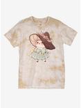 Cottagecore Mushroom Creature Wash Boyfriend Fit Girls T-Shirt By Fairydrop Art, MULTI, hi-res