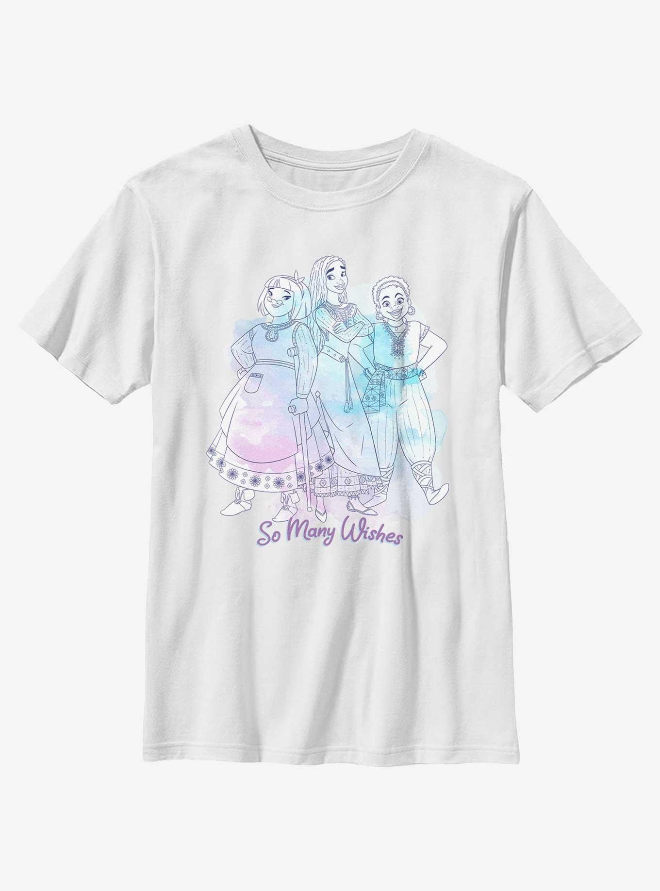 Disney Wish So Many Wishes Youth T-Shirt, WHITE, hi-res