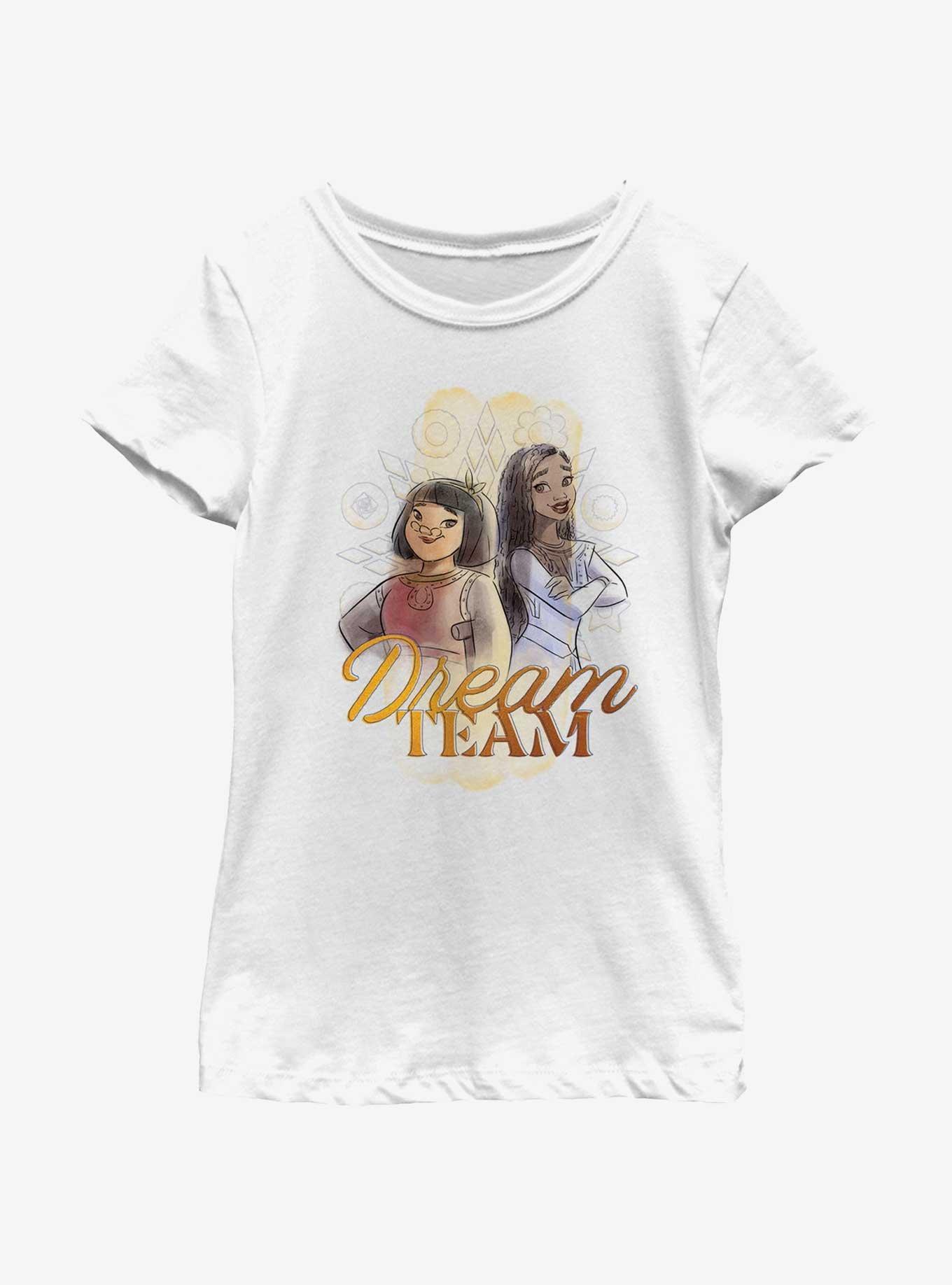 Disney Wish Dream Team Youth Girls T-Shirt, WHITE, hi-res