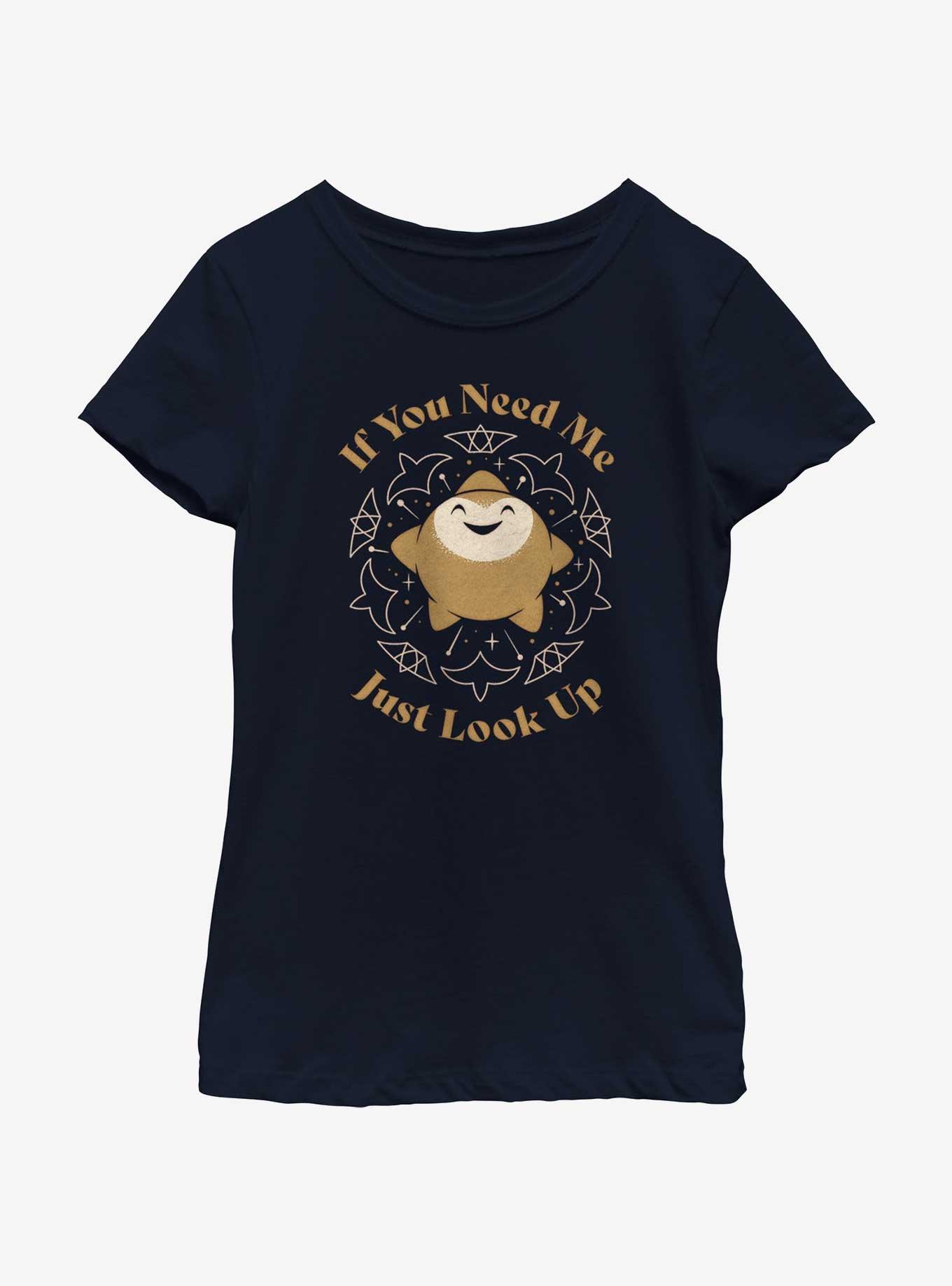 Disney Wish Star If You Need Me Just Look Up Youth Girls T-Shirt, , hi-res