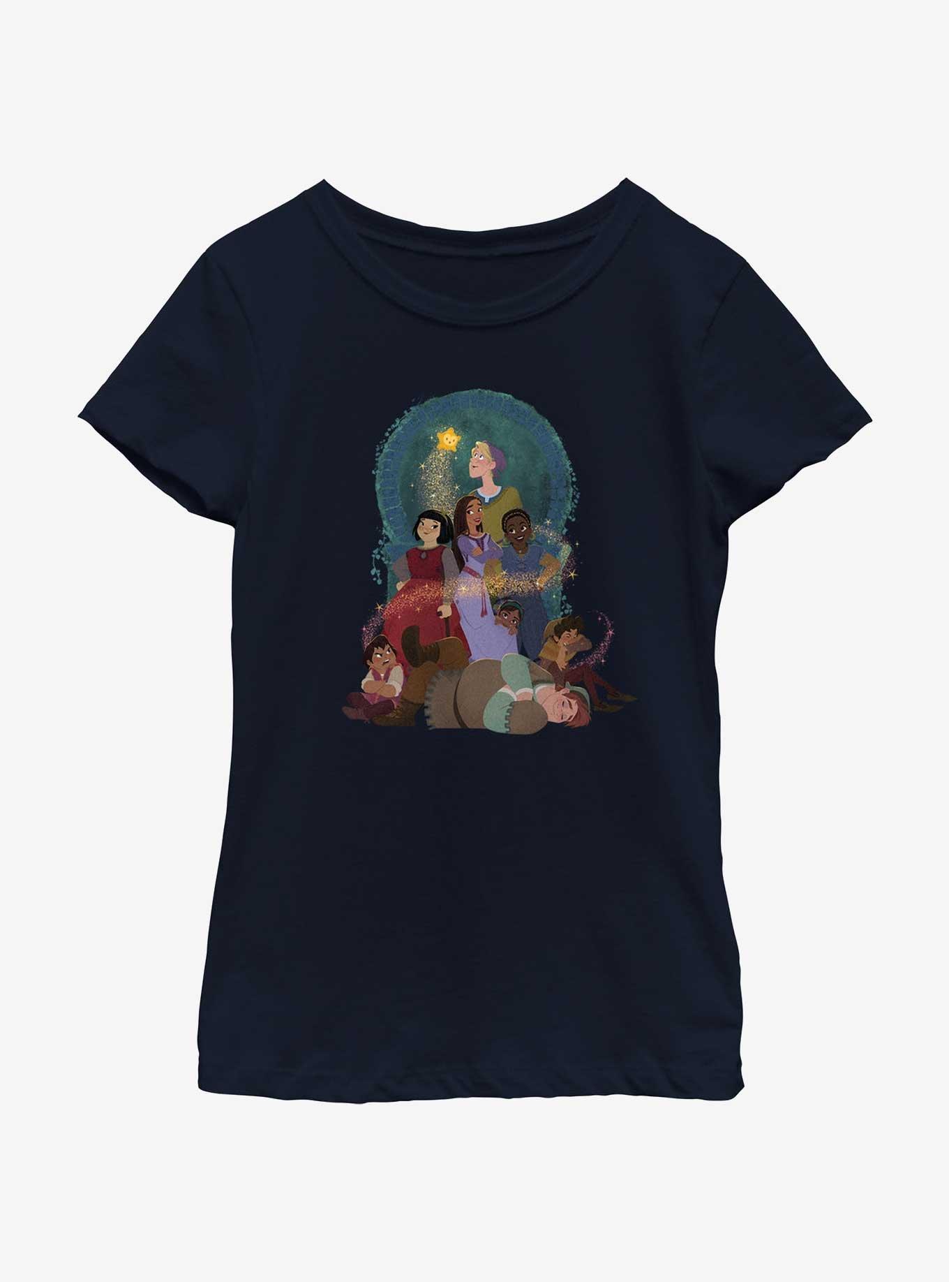 Disney Wish Group Shot Youth Girls T-Shirt, , hi-res