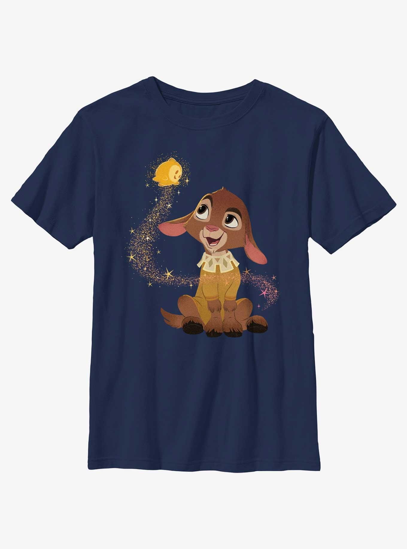 Disney Wish Make A Wish Star and Valentino Youth T-Shirt, NAVY, hi-res