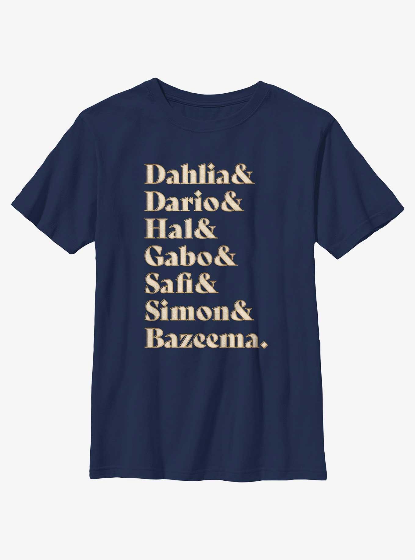 Disney Wish Dahlia & Dario & Hal & Gabo & Safi & Simon & Bazeema Youth T-Shirt, , hi-res