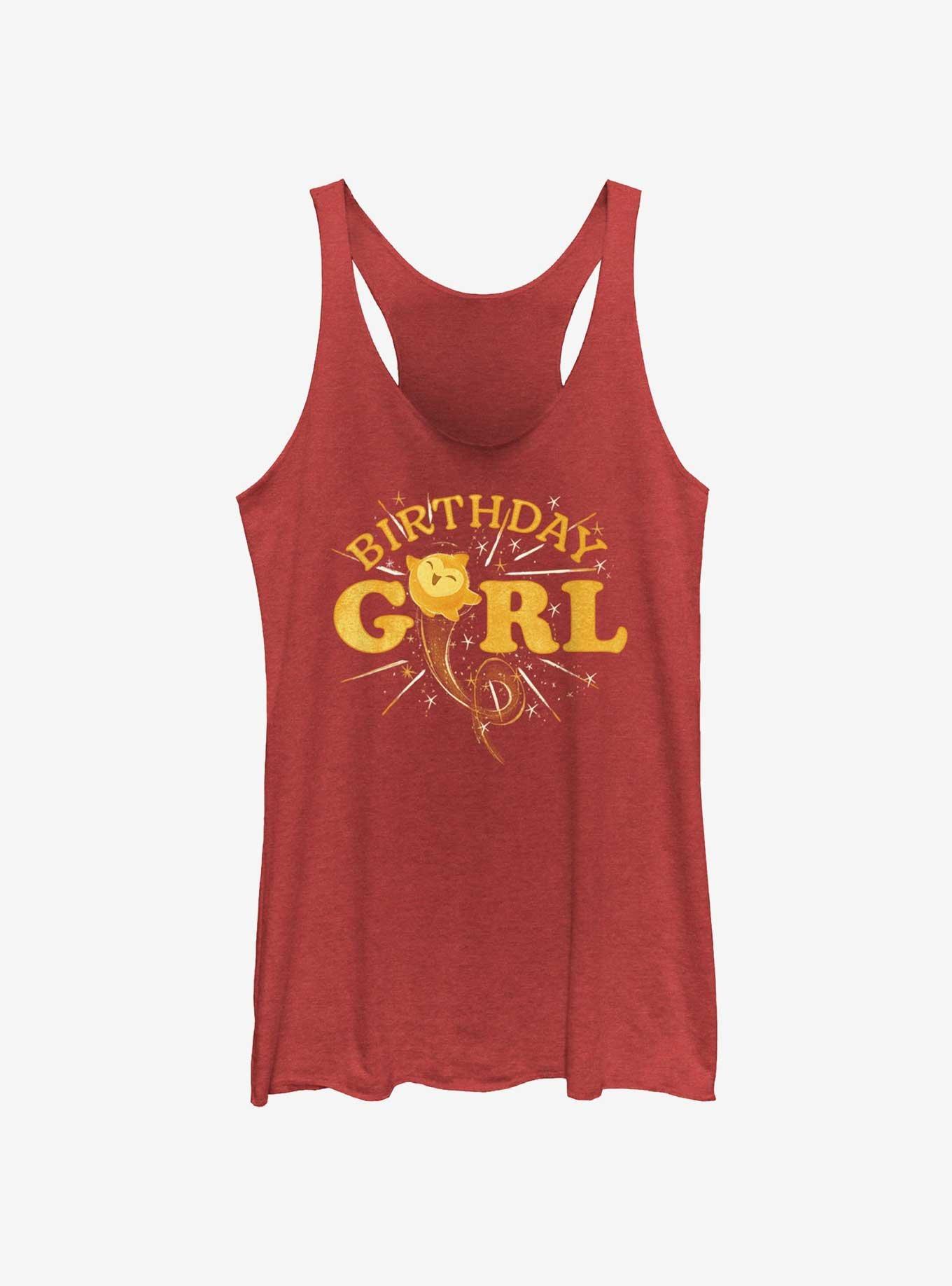 Disney Wish Star Birthday Girl Womens Tank Top, RED HTR, hi-res