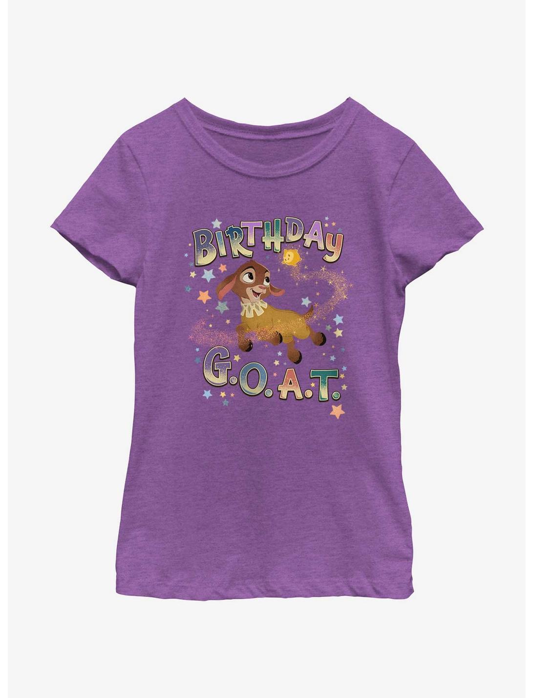 Disney Wish Birthday Goat Youth Girls T-Shirt, PURPLE BERRY, hi-res