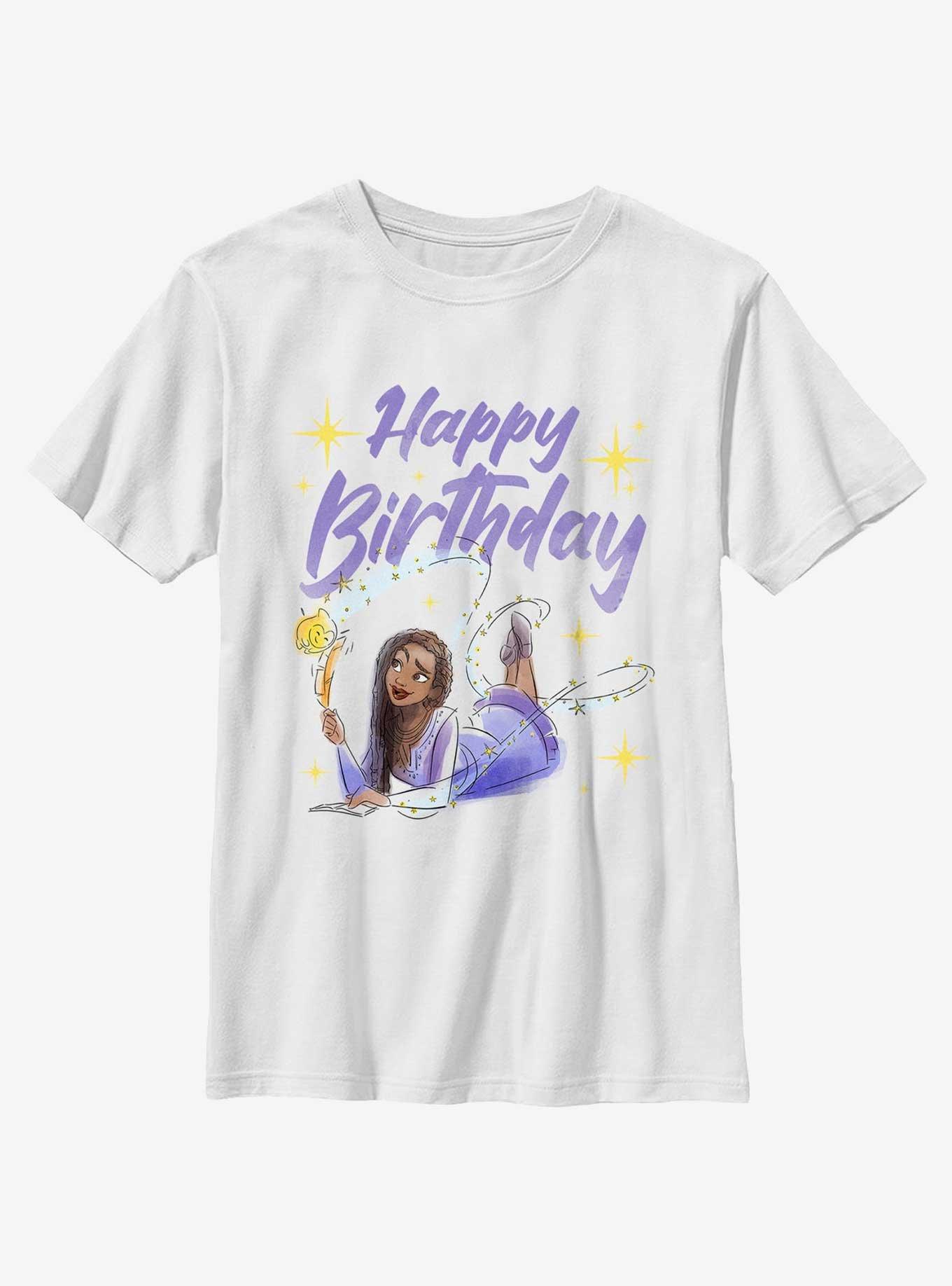 Disney Wish Happy Birthday Wish Youth T-Shirt, , hi-res