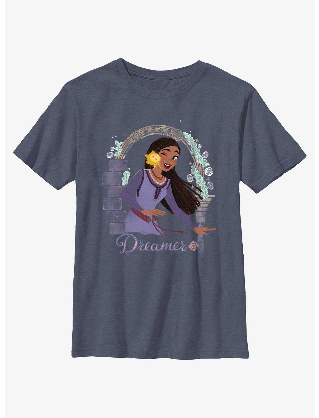 Disney Wish Dreamer Youth T-Shirt, NAVY HTR, hi-res