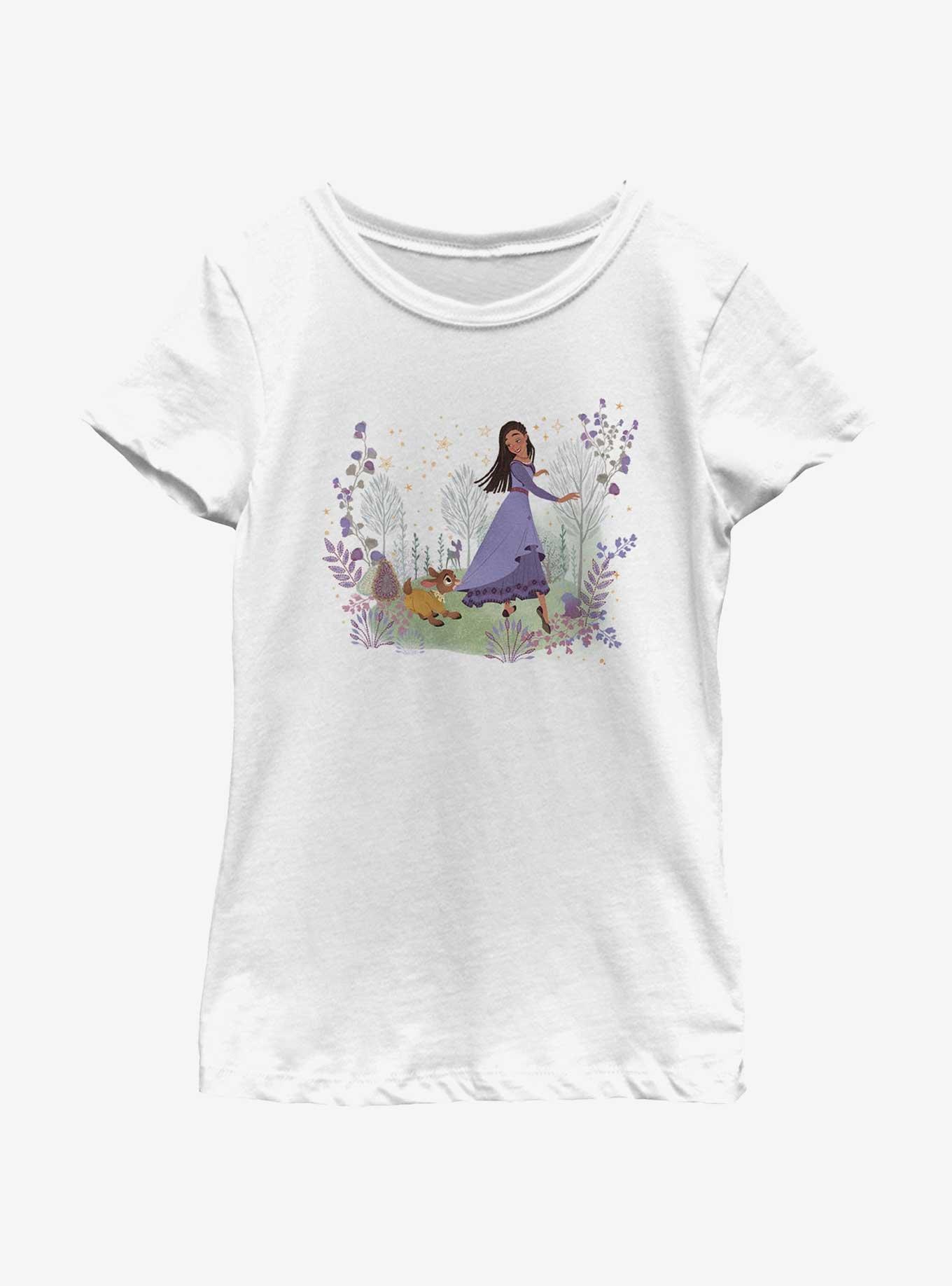 Disney Wish Magic Friends Asha and Valentino Youth Girls T-Shirt, , hi-res