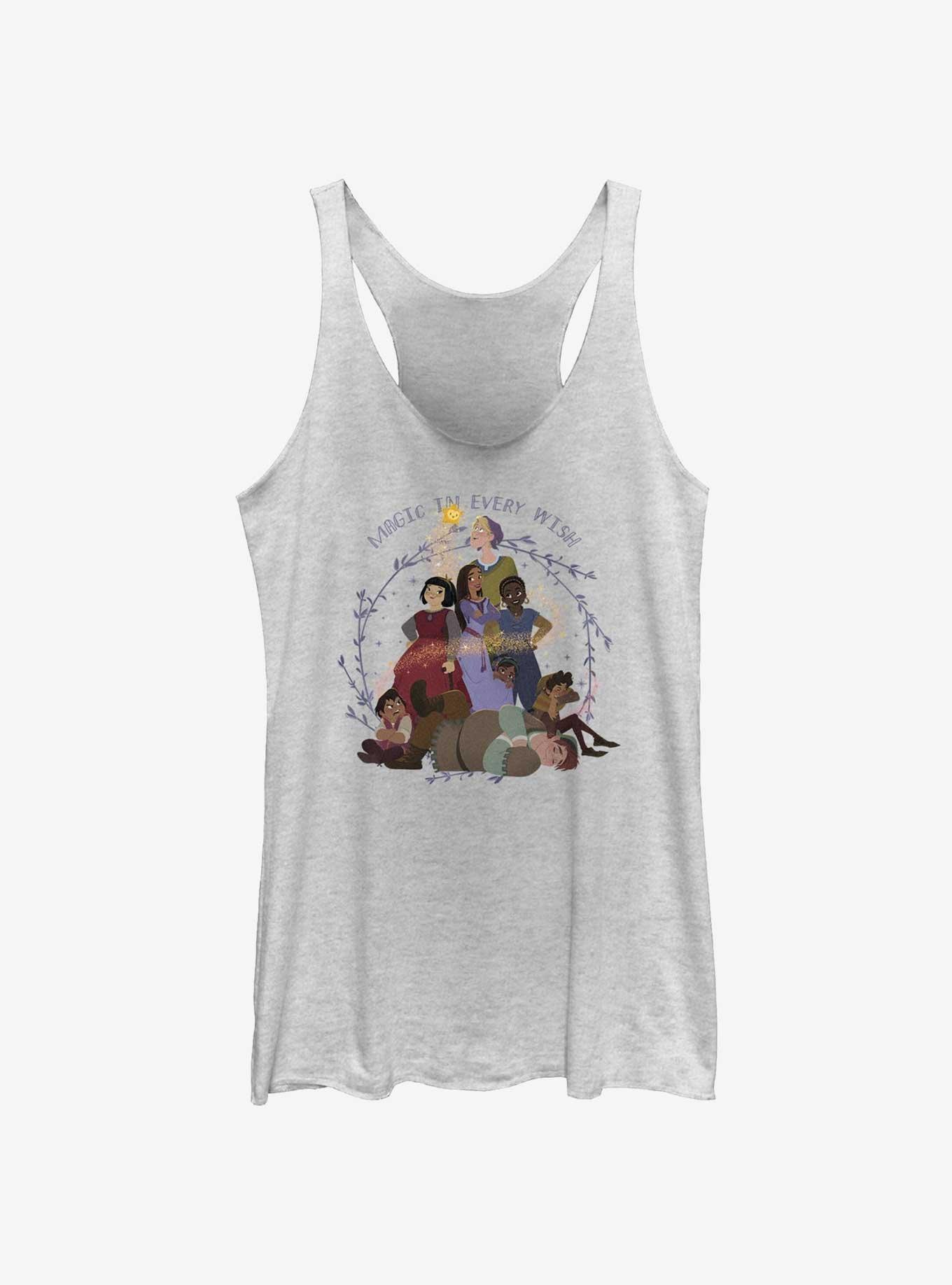 Disney Wish Magic Family Womens Tank Top, WHITE HTR, hi-res