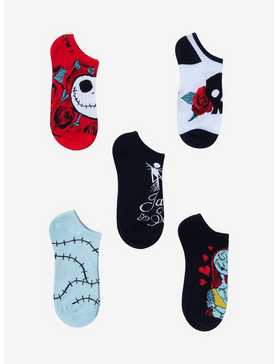 The Nightmare Before Christmas Love No-Show Socks 5 Pair, , hi-res