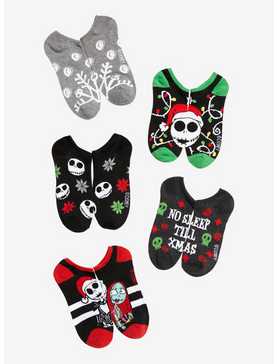 The Nightmare Before Christmas Holiday Jack No-Show Socks 5 Pair, , hi-res