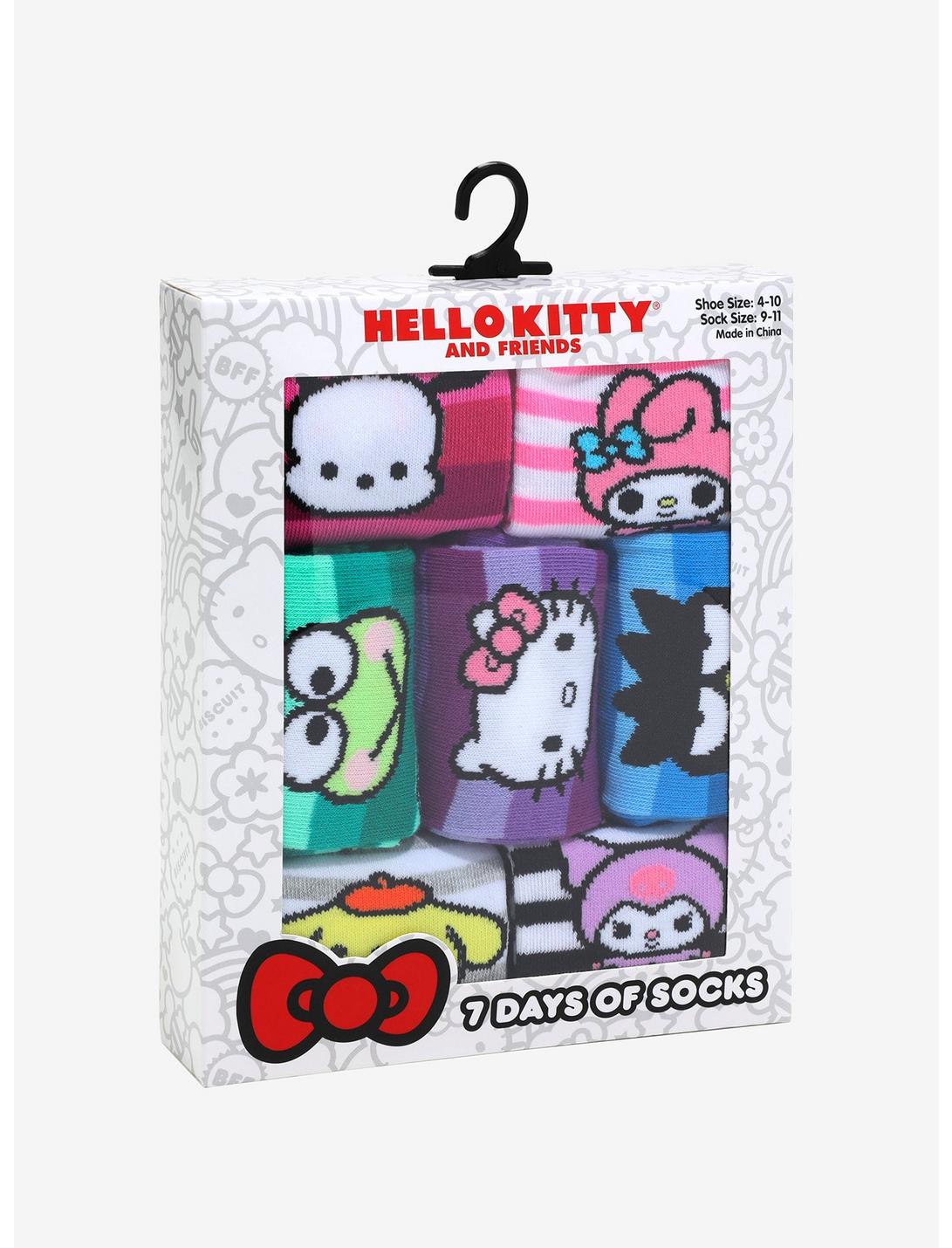 Hello Kitty And Friends Crew Sock Gift Set 7 Pair, , hi-res