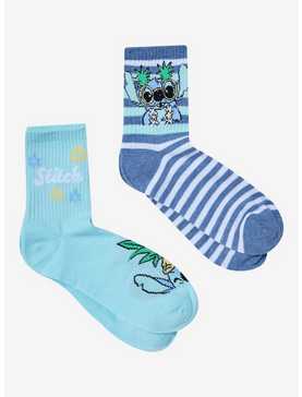 Disney Lilo & Stitch Pineapple Crew Socks 2 Pair, , hi-res