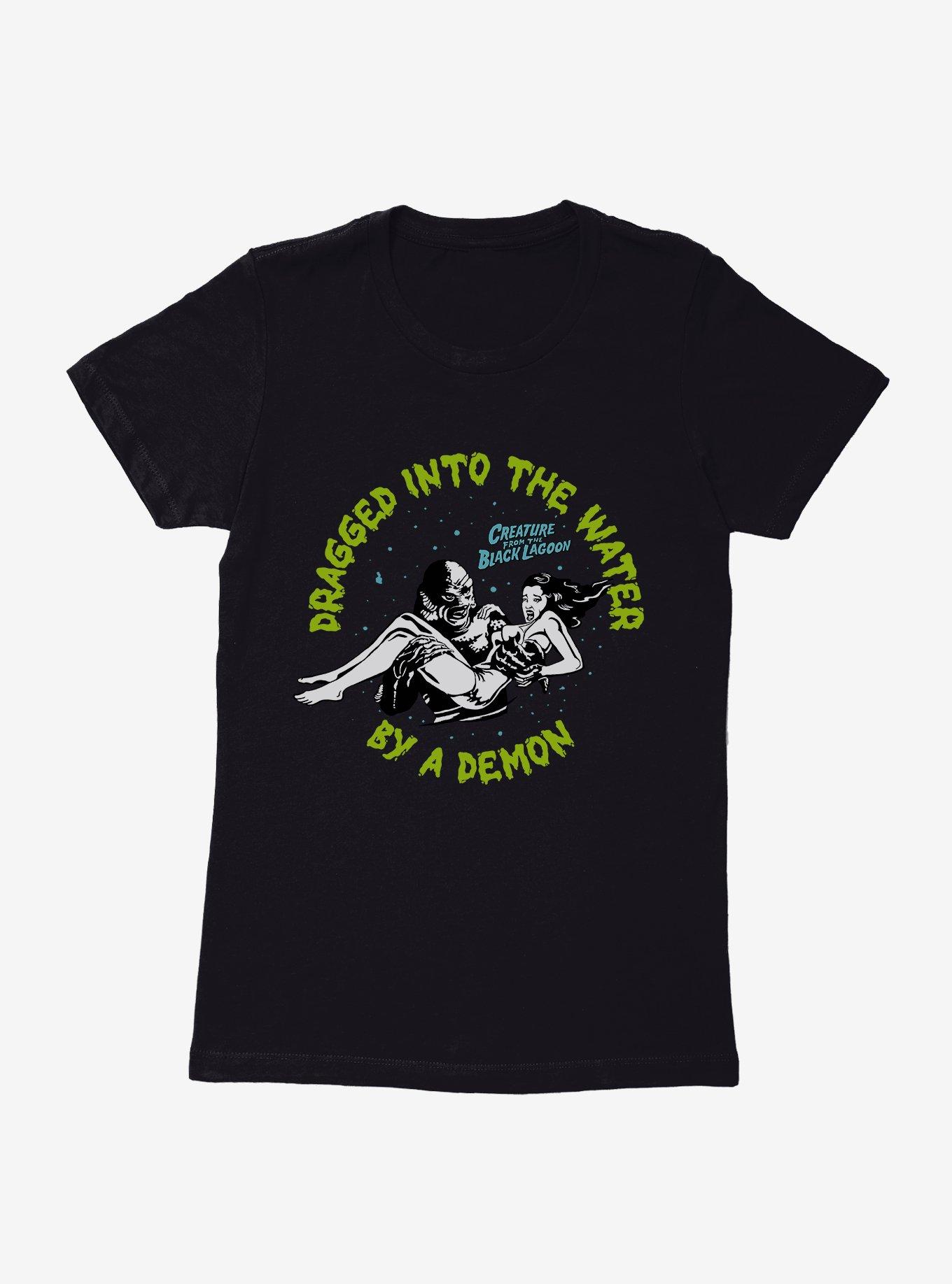 Creature From The Black Lagoon Dragged Into The Water Womens T-Shirt, , hi-res