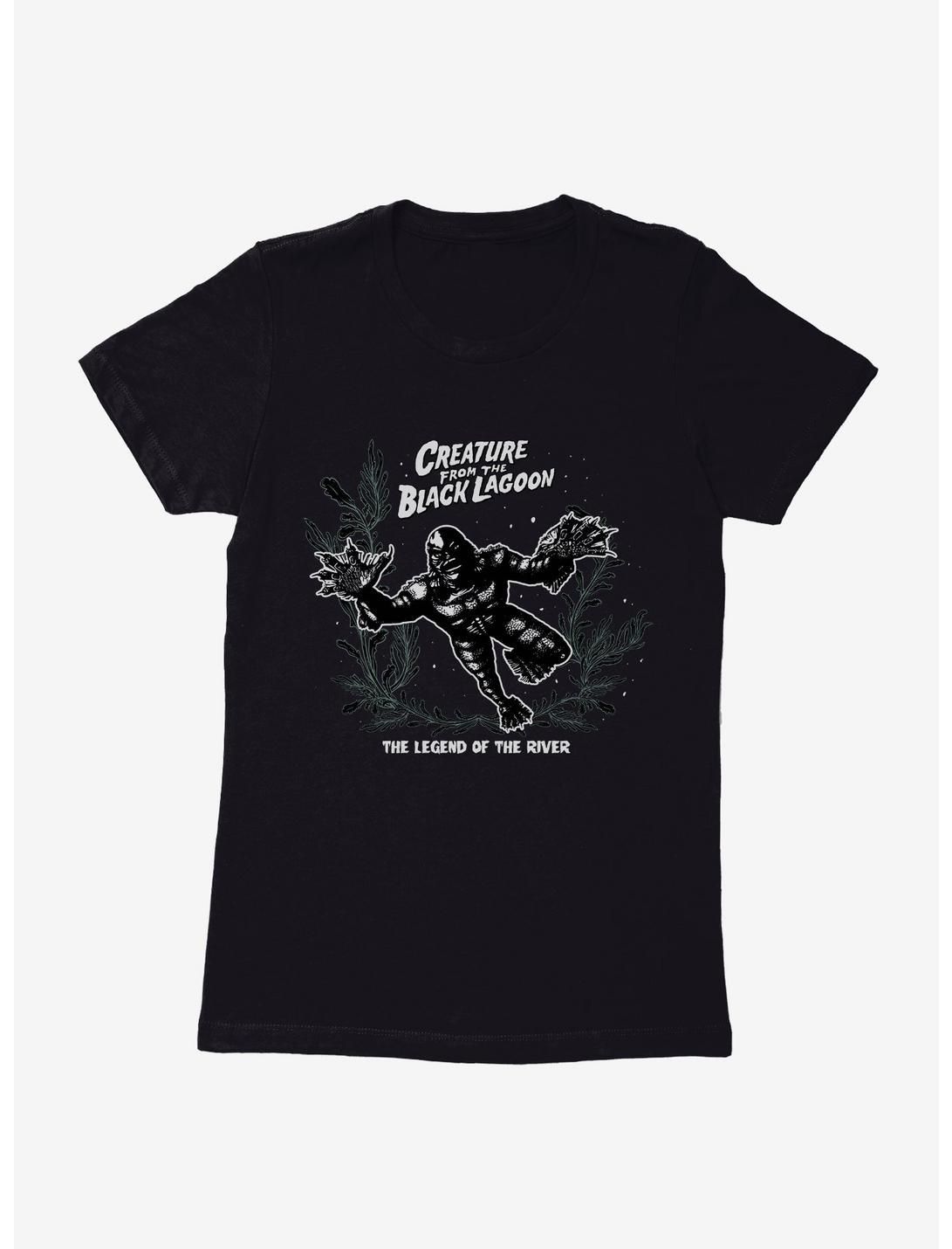 Creature From The Black Lagoon Legend Of The River Womens T-Shirt, BLACK, hi-res