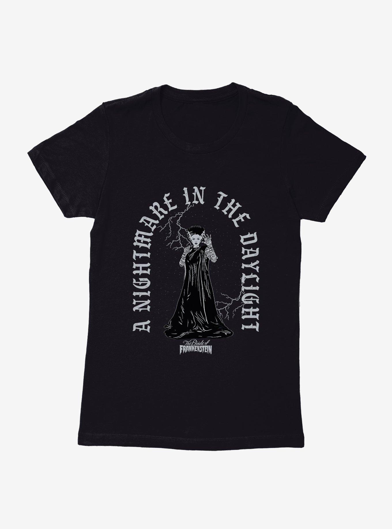 Bride Of Frankenstein Nightmare In Daylight Womens T-Shirt, BLACK, hi-res