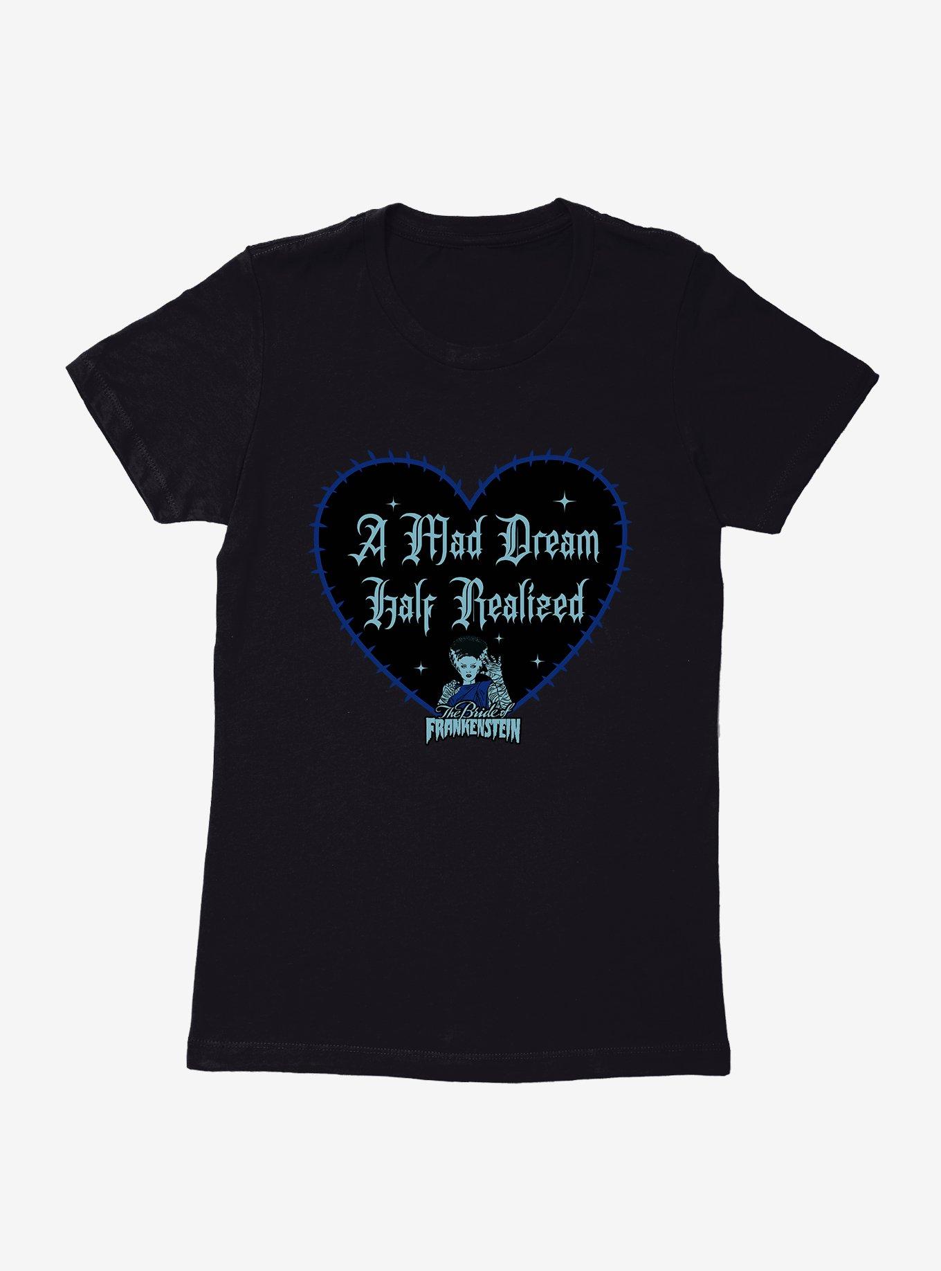 Bride Of Frankenstein Mad Dream Half Realized Womens T-Shirt, , hi-res
